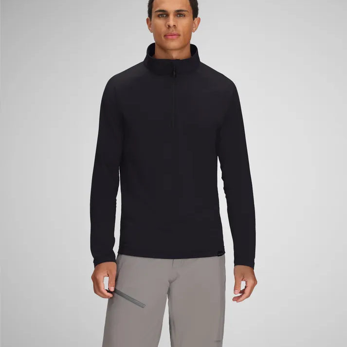 Obermeyer Mens Snow Layers Oly 1/4Zip Baselayer Top