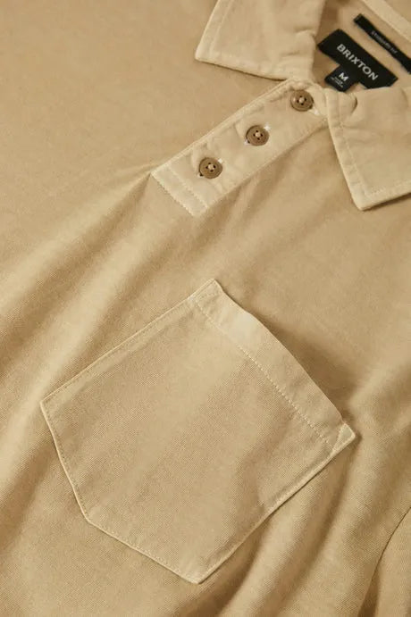 Brixton Mens Knit Vintage Wash Polo