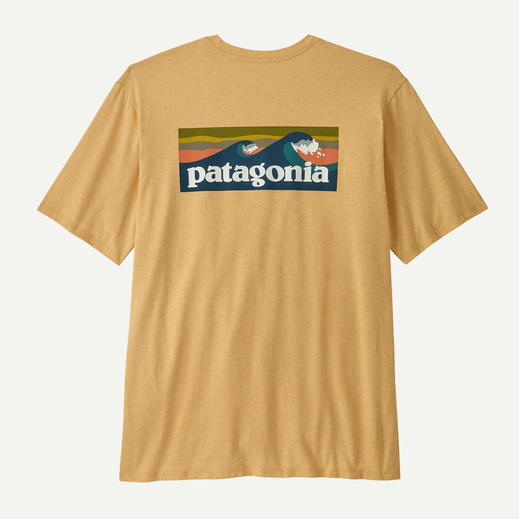 Patagonia Mens Shirt Boardshort Logo Pocket Responsibili-Tee
