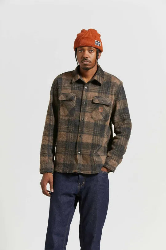 Brixton Mens Jacket Bowery Arctic Stretch Fleece