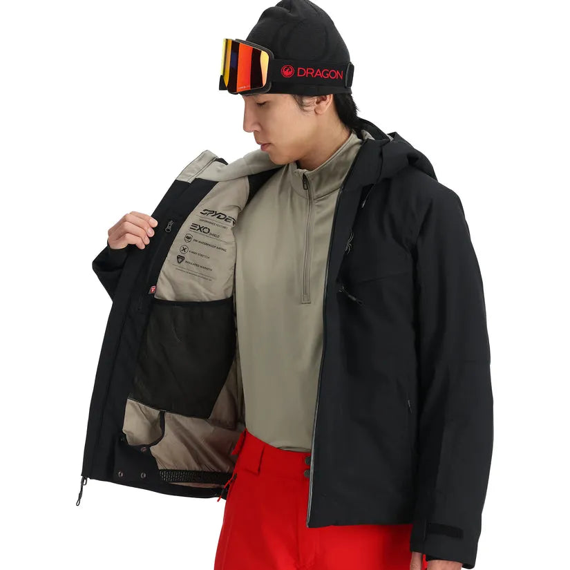Spyder Mens Snow Jacket Copper Insulated