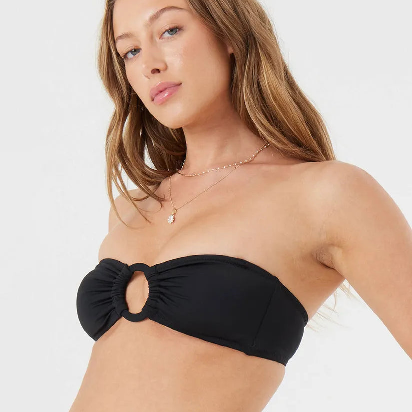 Roxy Womens Bikini Top Bandeau Ring Convertible