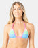 Roxy Womens Bikini Top Surf City Colorblock Mini Tiki Triangle