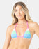 Roxy Womens Bikini Top Surf City Colorblock Mini Tiki Triangle