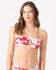 Roxy Womens Bikini Top Hibiscus Hideaway Ring Bandeau