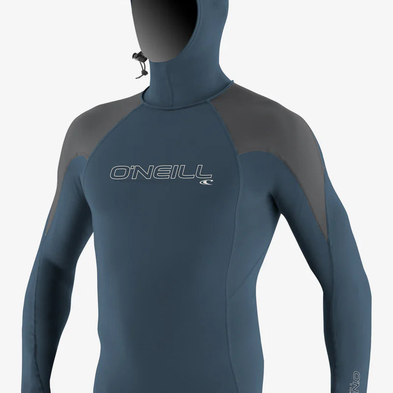 Oneill Mens Rashguard Skins O'zone Long Sleeve Hooded