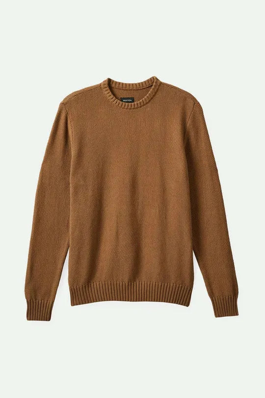 Brixton Mens Sweater Jacques Waffle Knit
