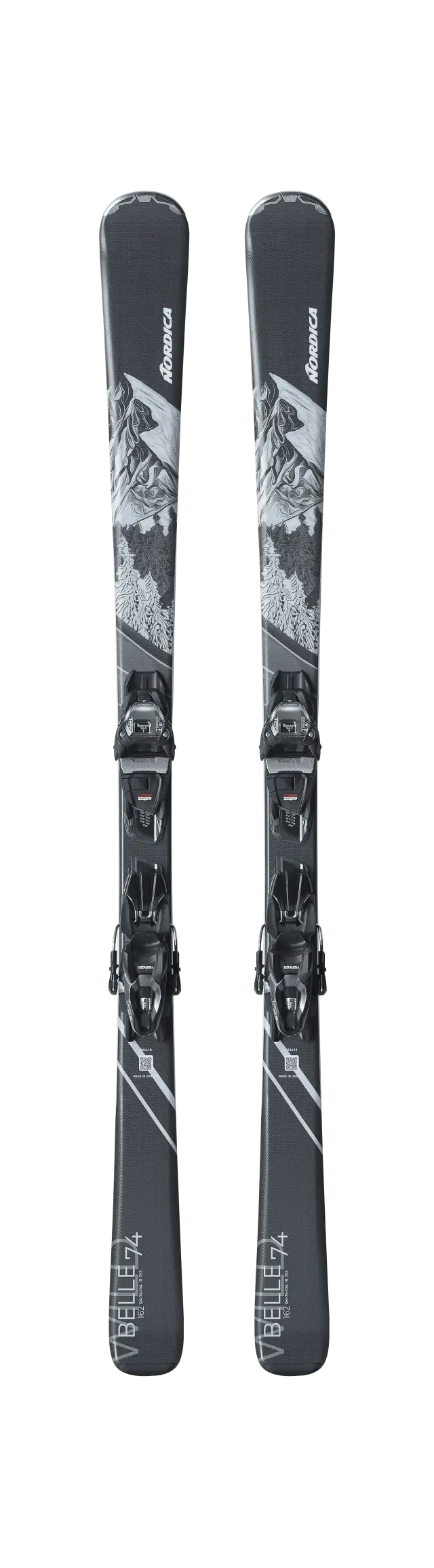 Nordica Womens Skis Wild Belle 74 + TP2 Comp 10