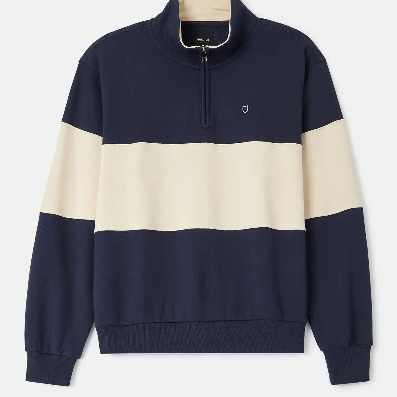 Brixton Mens Shirt Danville Quarter Zip Fleece