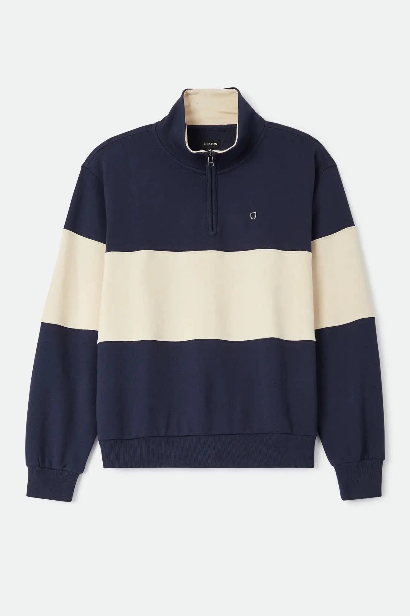 Brixton Mens Shirt Danville Quarter Zip Fleece