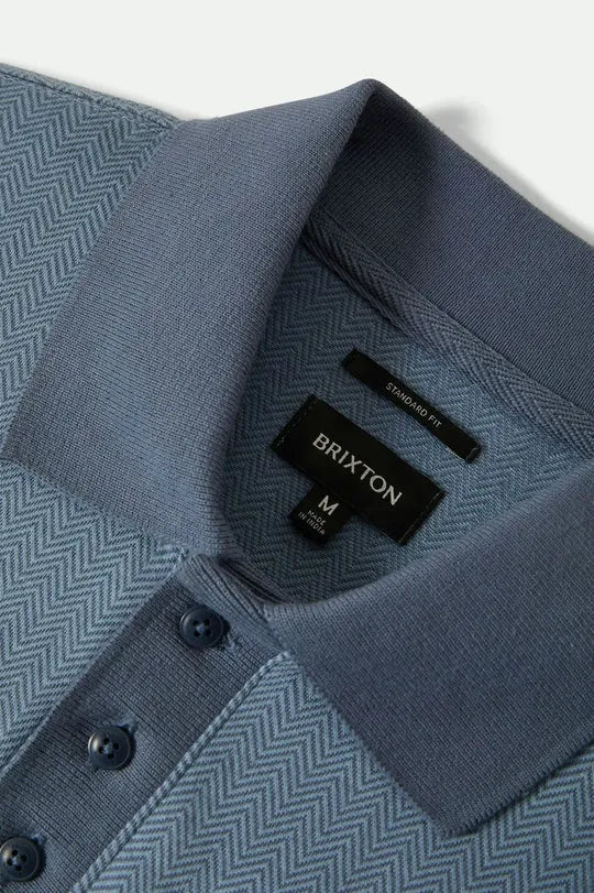 Brixton Mens Knit Weekend Herringbone Polo