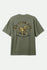 Brixton Mens Shirt Bauer Heavyweight Relaxed Tee