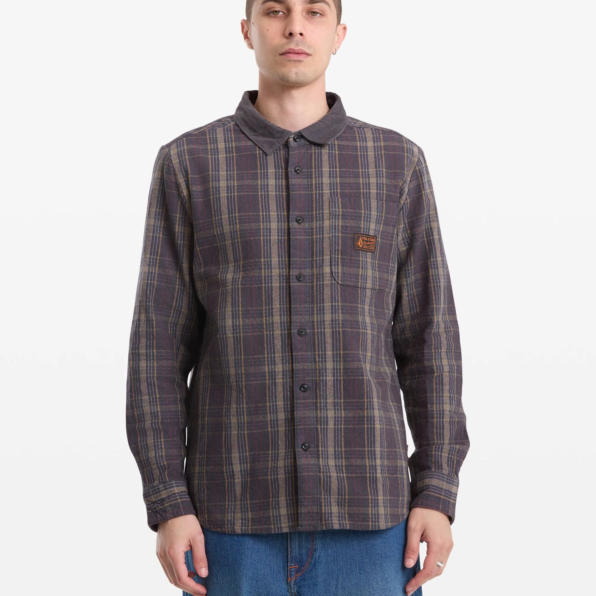 Volcom Mens Shirt Stonevise Plaid
