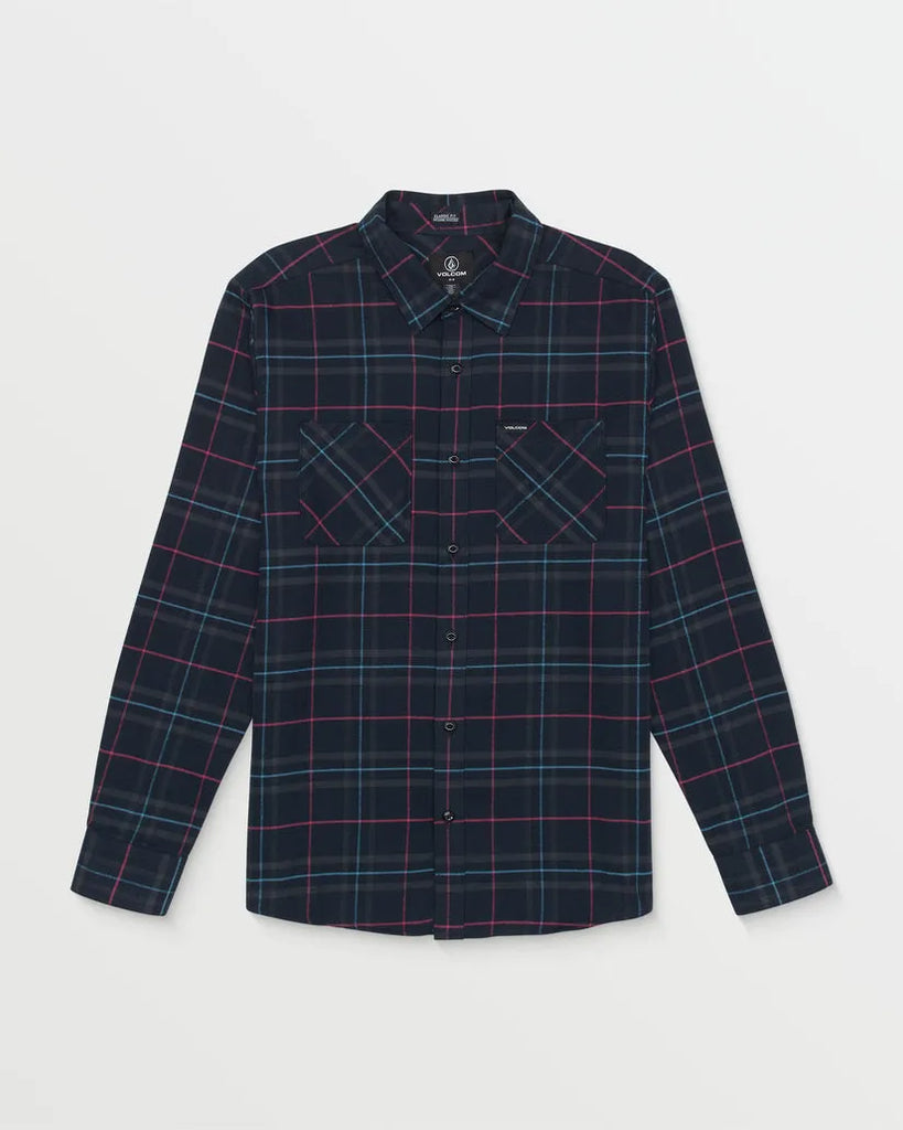 Volcom Mens Shirt Netastone Long Sleeve Flannel