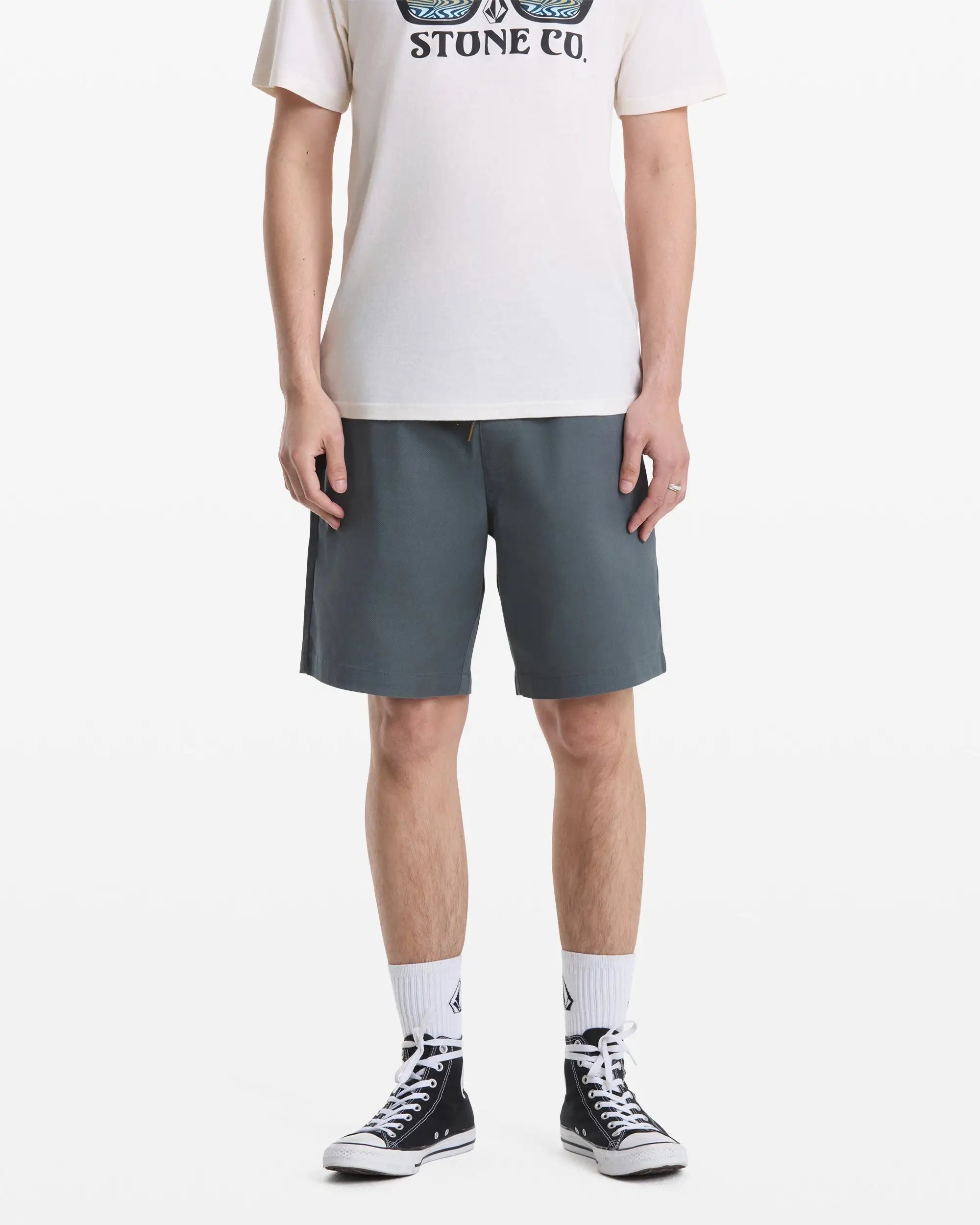 Volcom Mens Shorts Frickin Elastic Waist Short 19
