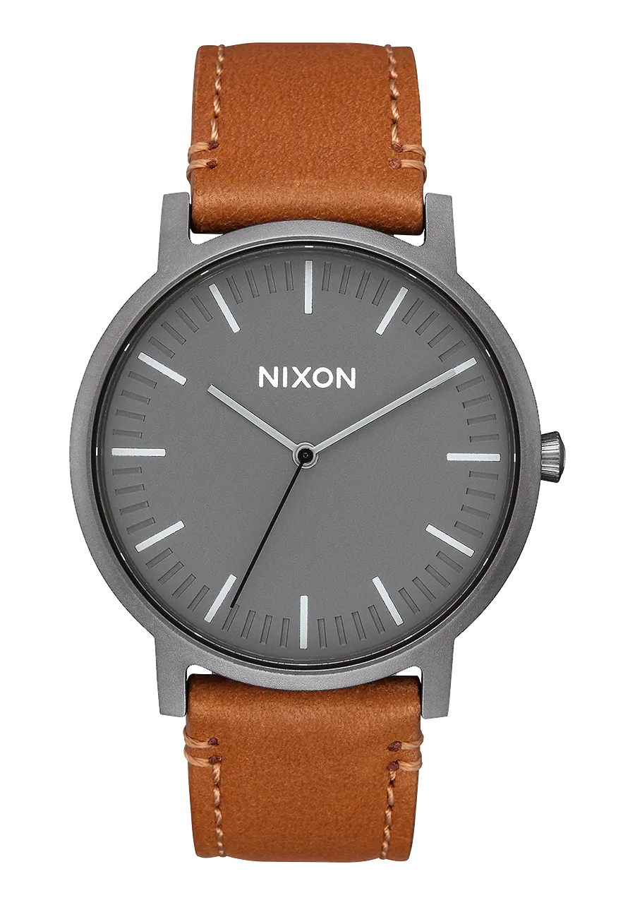 Nixon base leather watch on sale