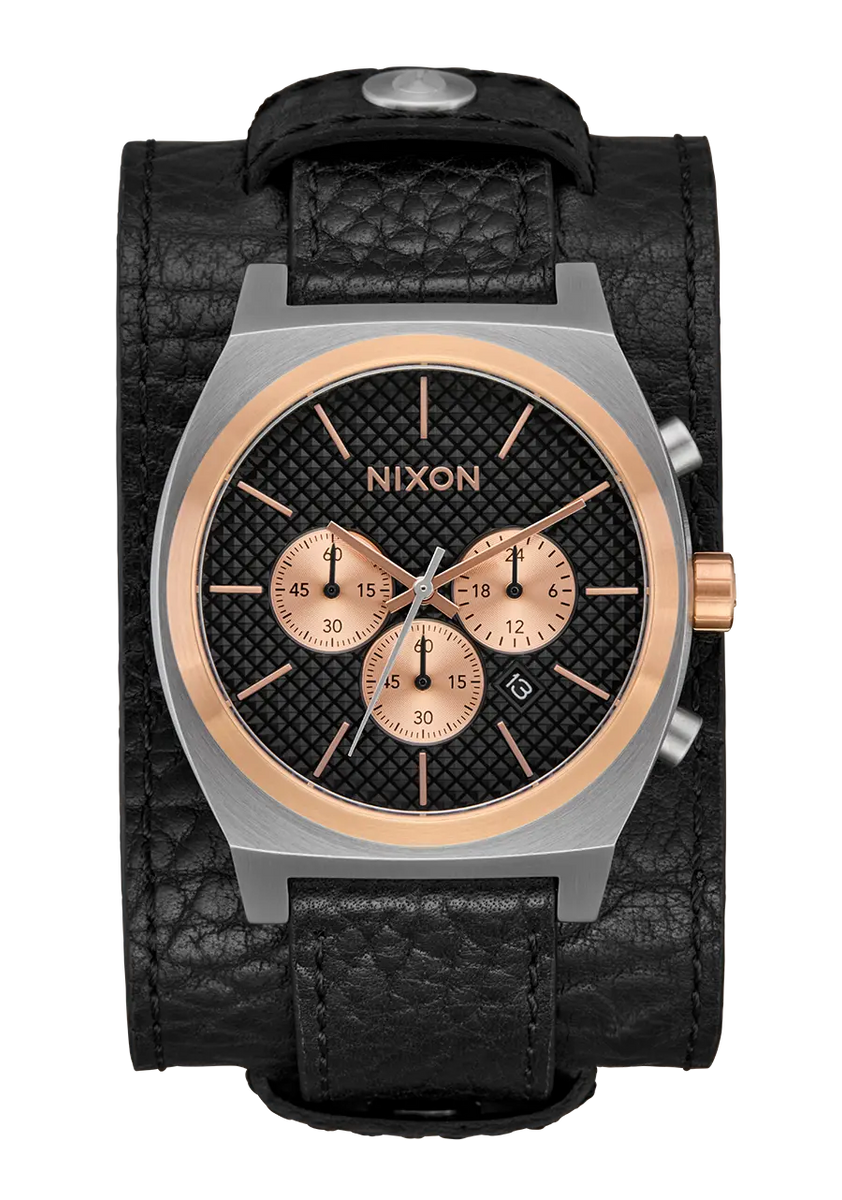 Nixon Watch Time Teller Chrono Leather – Hansen Surfboards
