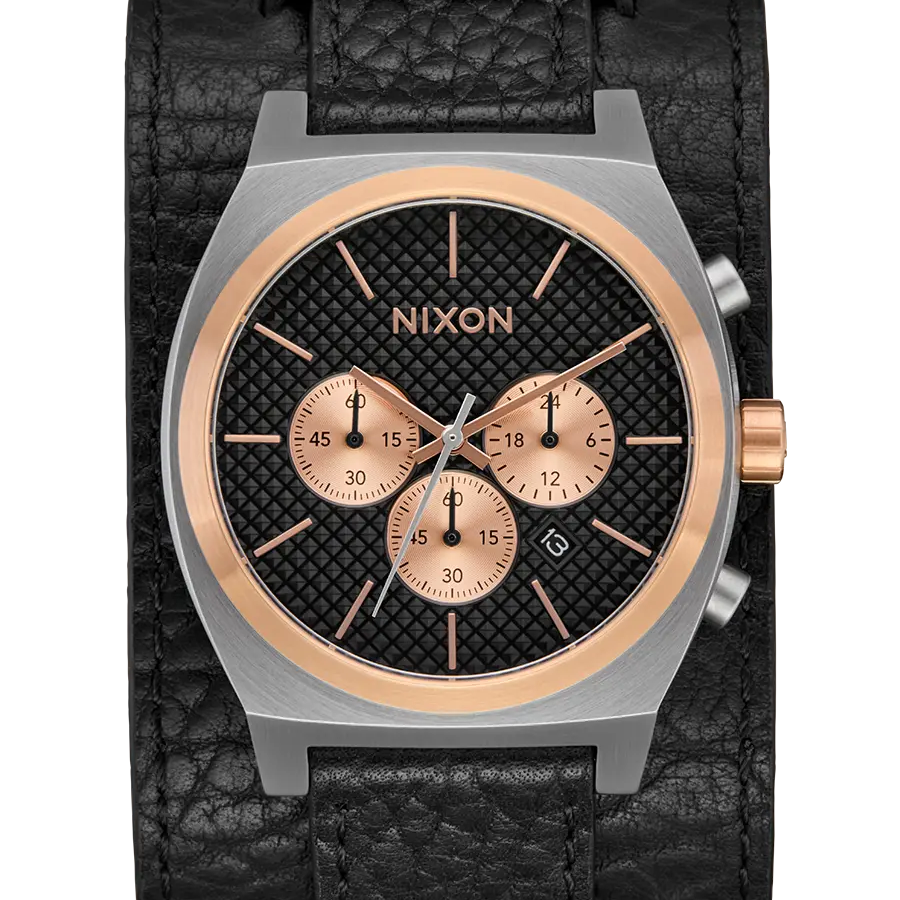 Nixon Watch Time Teller Chrono Leather