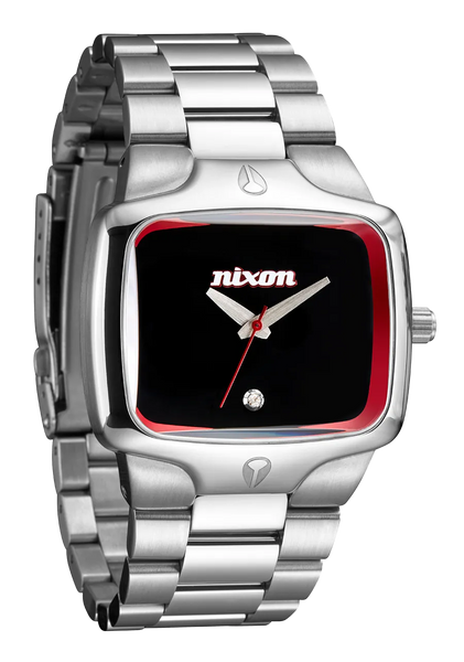 その他 Nanno 25th Anniversary Nixon 25th Anniversary Player Silver Analog Watch at