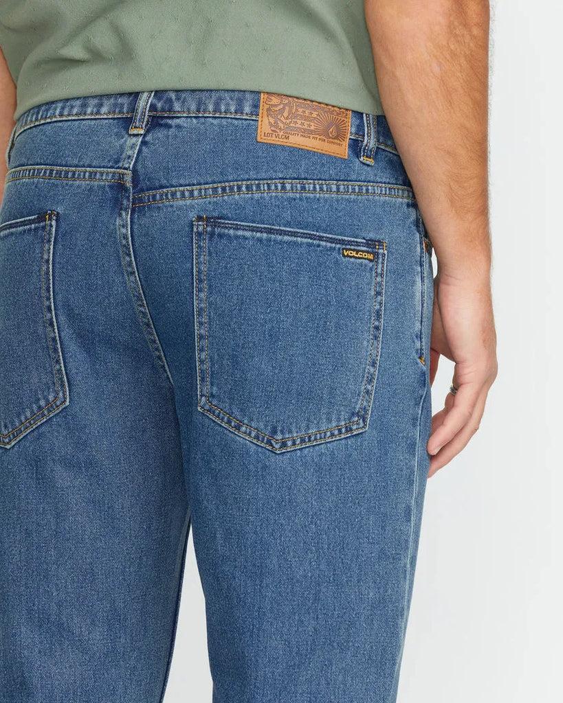 Volcom Mens Denim Solver Modern Fit Jeans