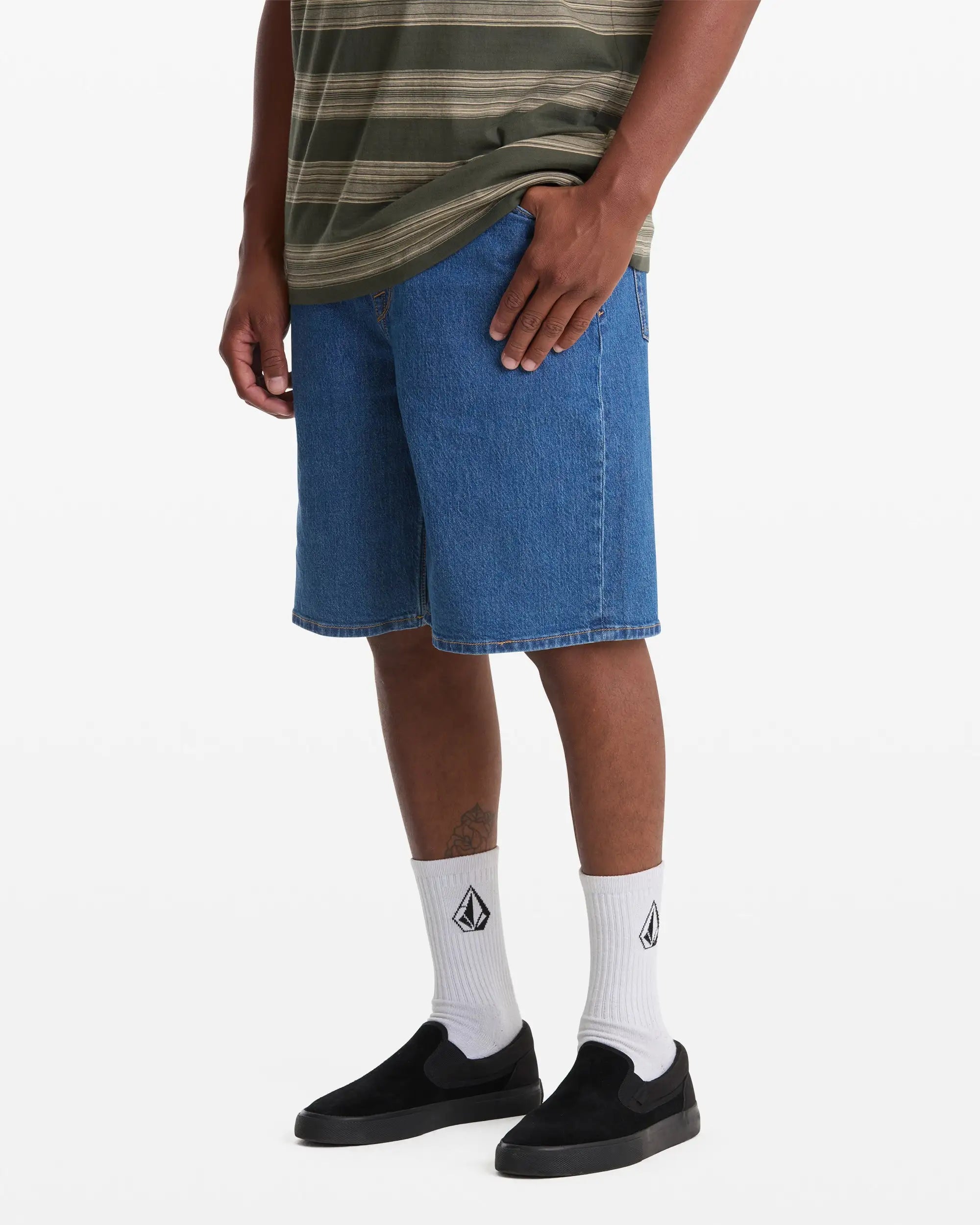 Volcom Mens Shorts Billow Denim