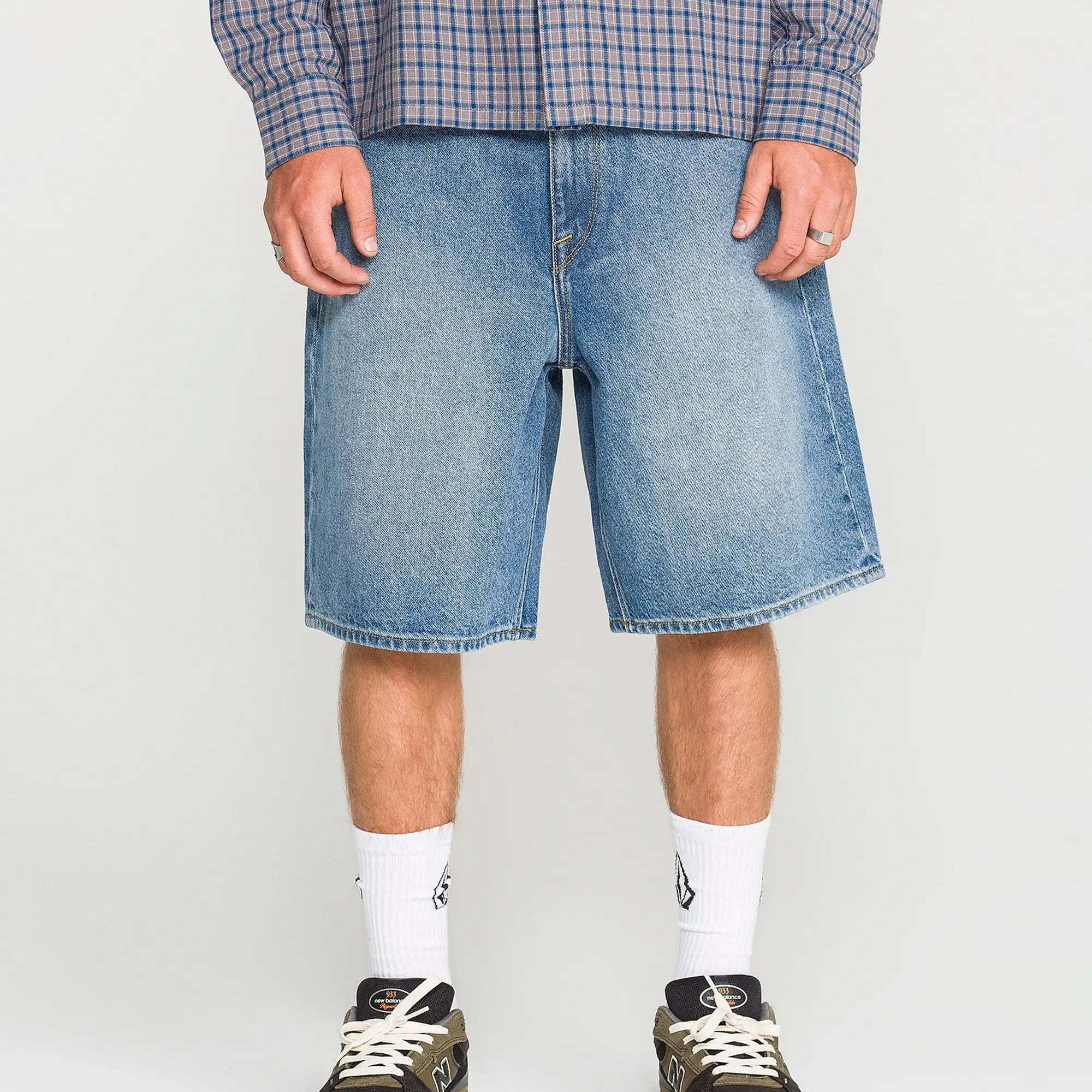 Volcom Mens Shorts Billow Denim