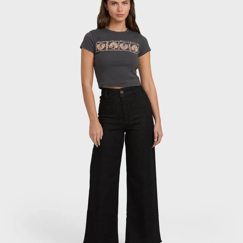 Billabong Womens Pants Free Fall High-Waist