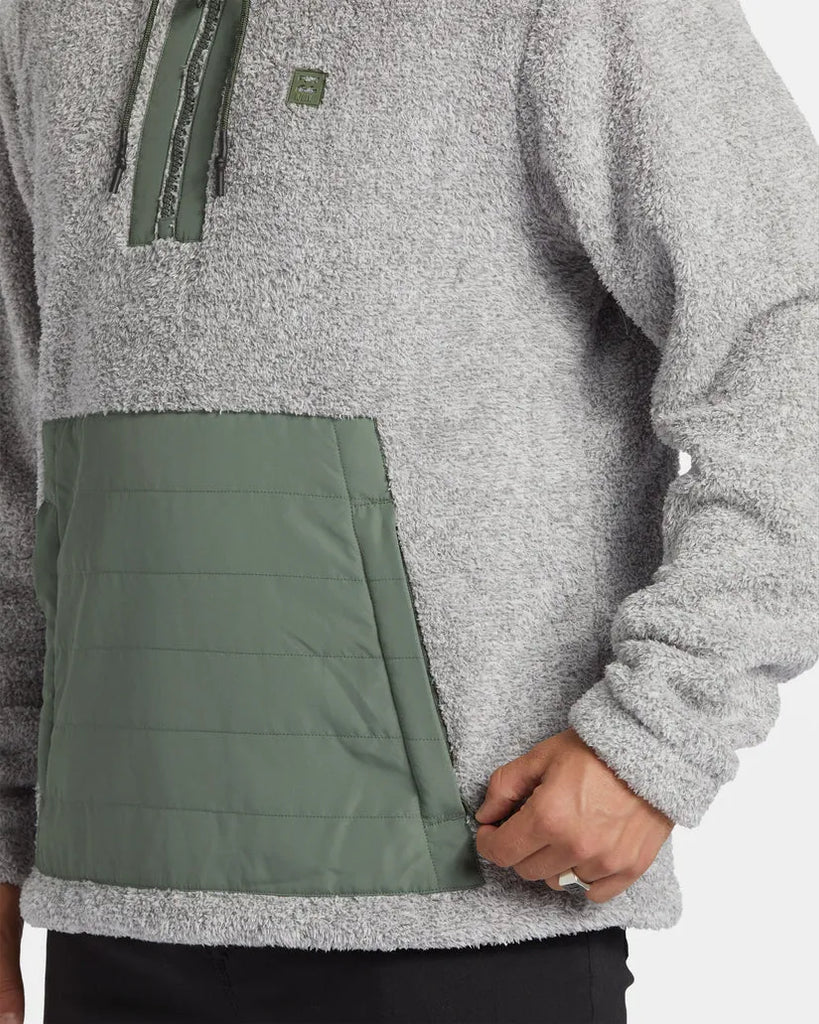 Billabong Mens Sweatshirt Badger Half Zip Hoodie