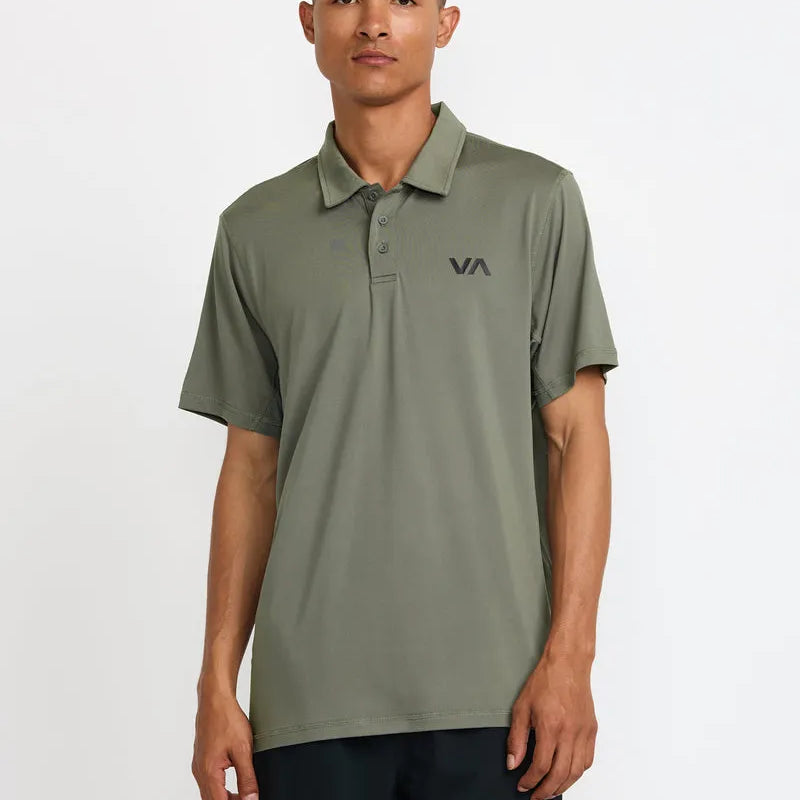 RVCA Mens Knit Sport Vent Polo