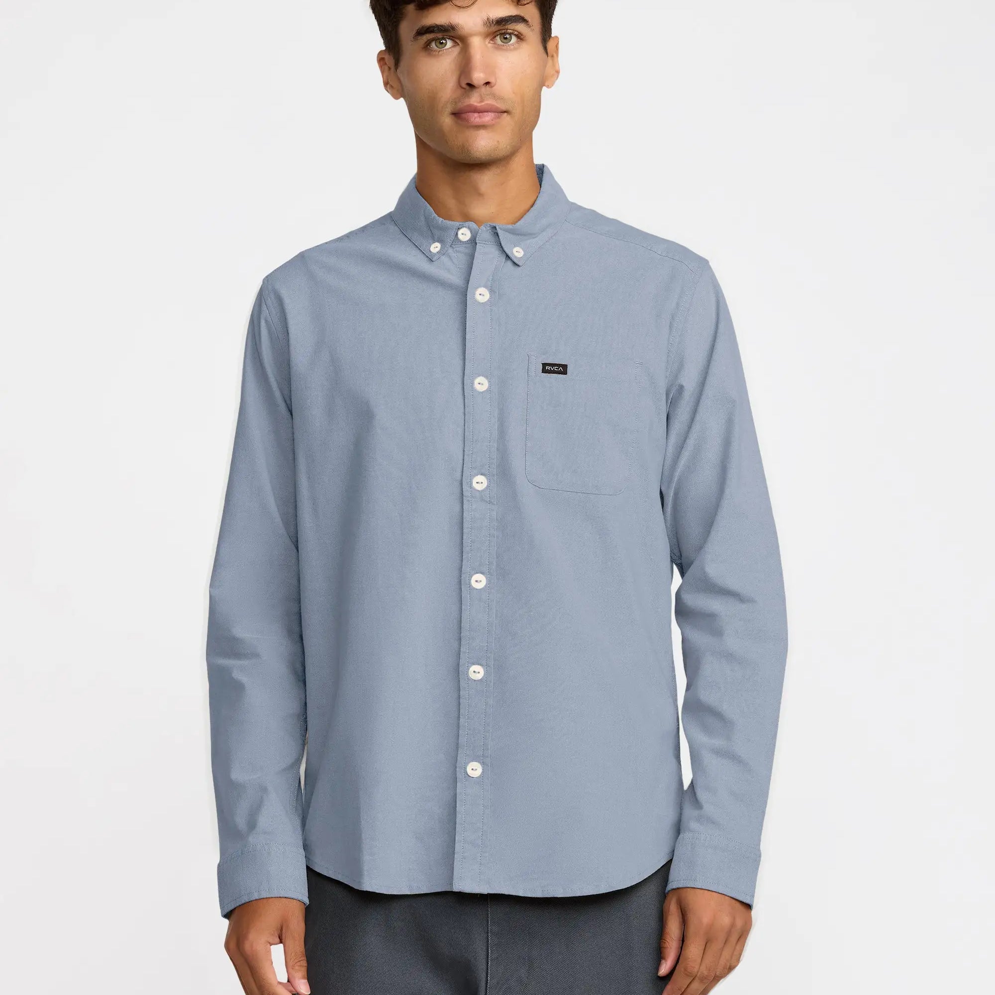 RVCA Mens Shirt That'll Do Long Sleeve