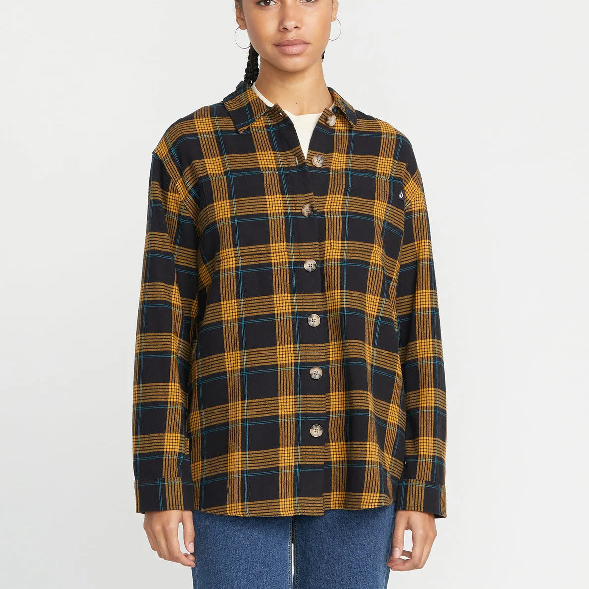 Volcom Womens Shirt Oversize Me