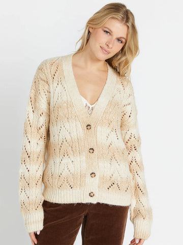 Volcom Womens Sweater Cosmosa Cardigan