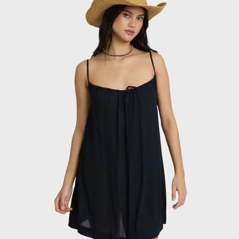 Billabong Womens Dress Beach Song Solid Mini