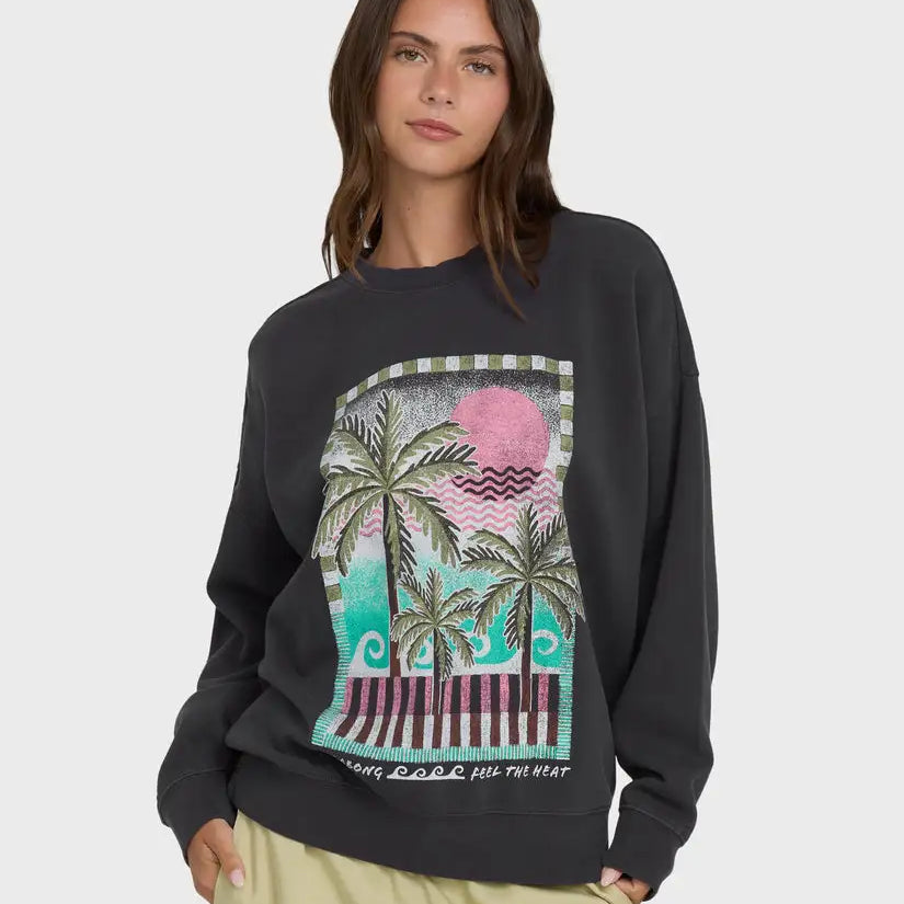 Billabong Womens Sweatshirt Echo Crewneck