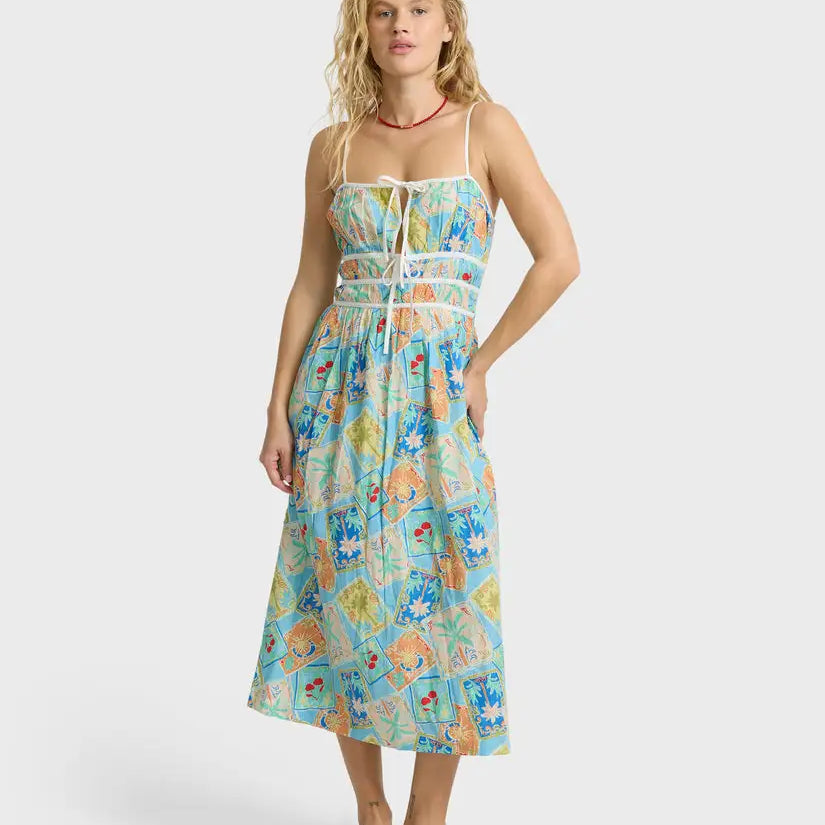 Billabong Womens Dress Palm Grove Midi