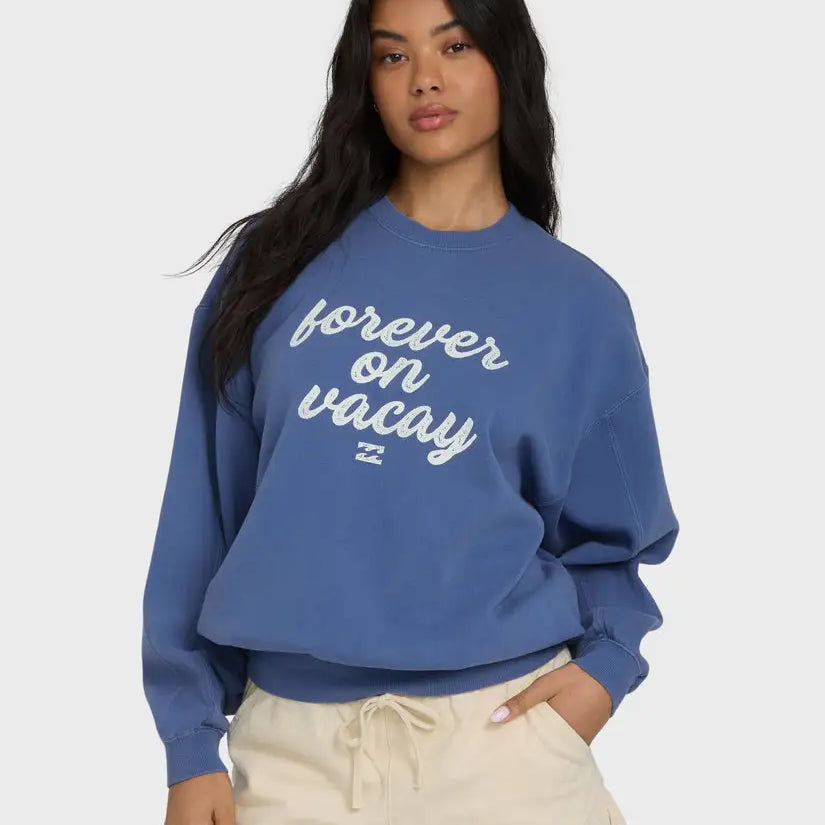 Billabong Womens Sweatshirt Treasure Cay Crewneck