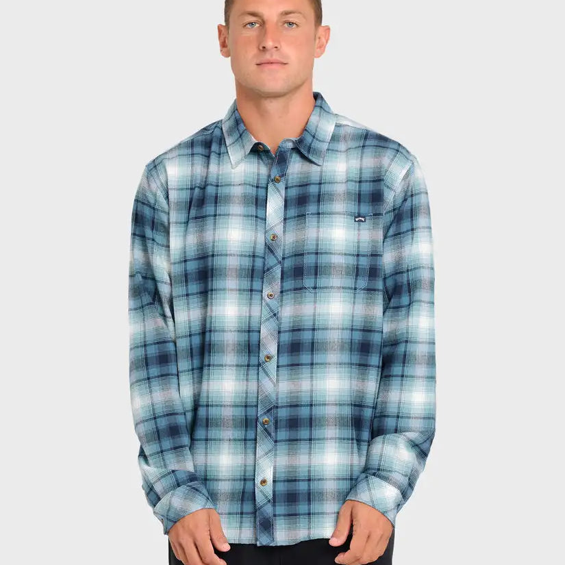Billabong Mens Shirt Coastline Long Sleeve Flannel