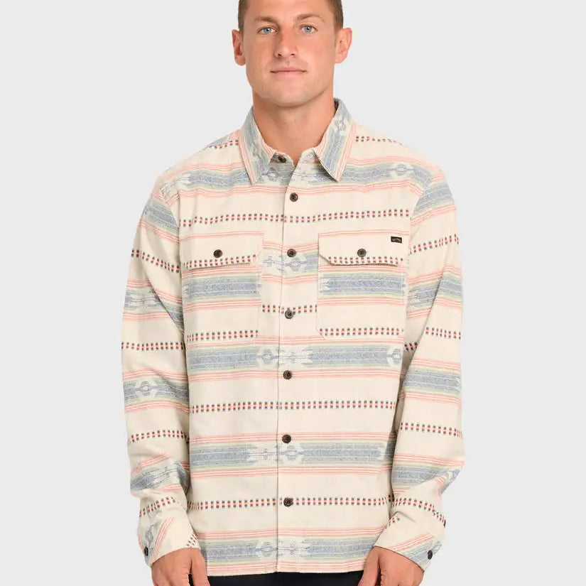 Billabong Mens Shirt Offshore Jacquard Long Sleeve Flannel