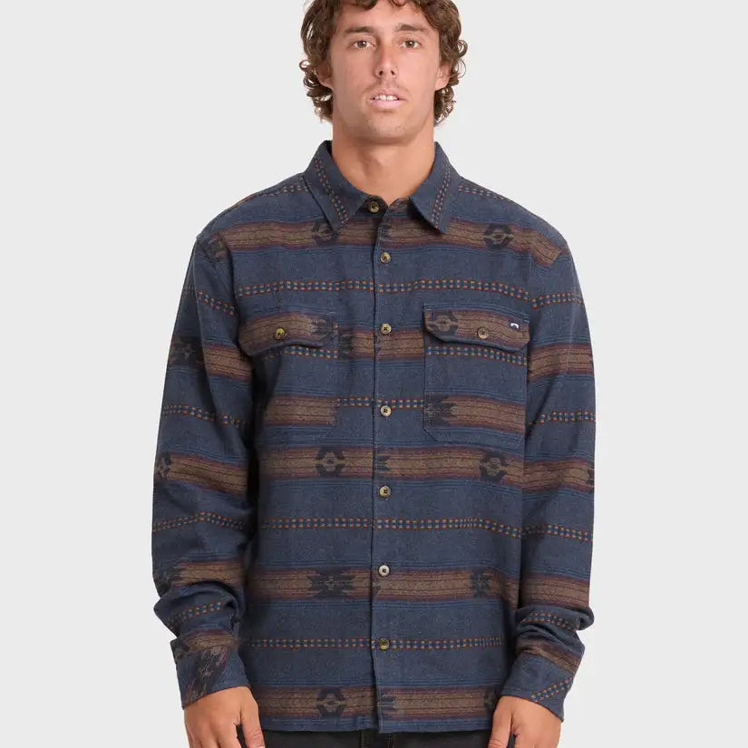 Billabong Mens Shirt Offshore Jacquard Long Sleeve Flannel