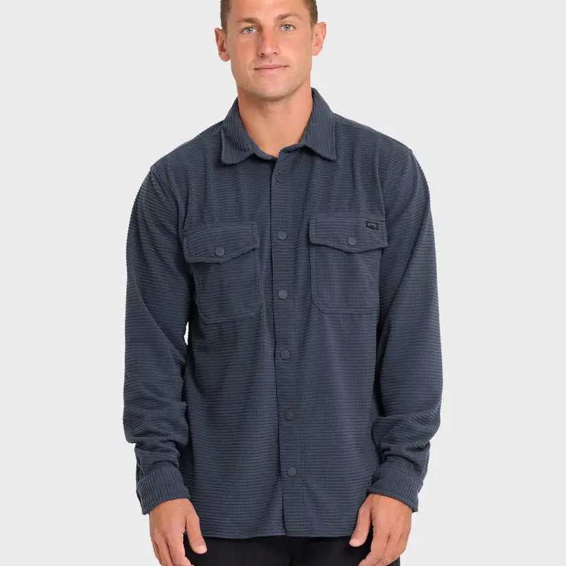 Billabong Mens Shirt Adventure Division Ridge Long Sleeve Fleece Overshirt