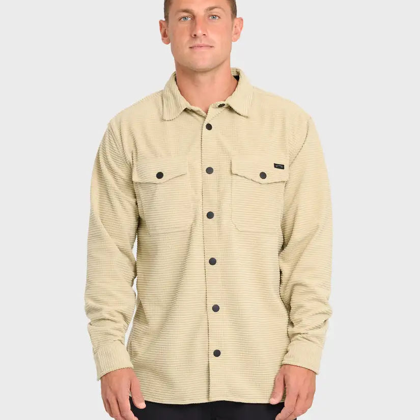 Billabong Mens Shirt Adventure Division Ridge Long Sleeve Fleece Overshirt