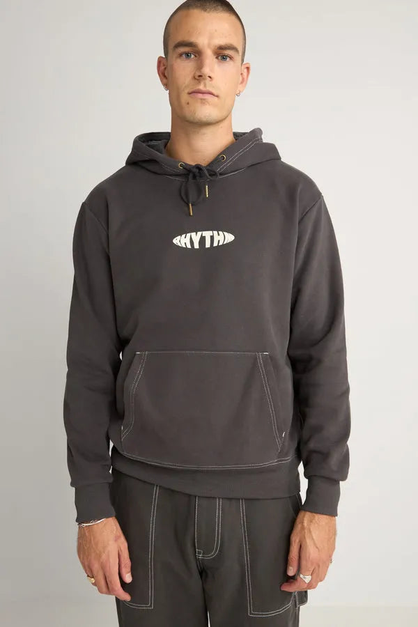 Rhythm Mens Sweatshirt Contrast Stitch Hood