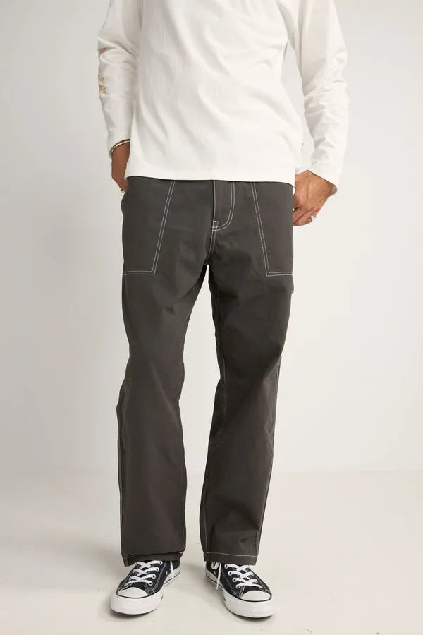 Rhythm Mens Pants Contrast Stitch Carpenter