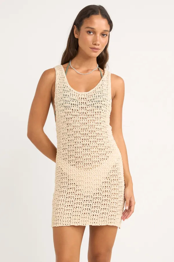 Rhythm Womens Dress Maddie Knit Scoop Neck Mini Rhythm Womens Dress Maddie Knit Scoop Neck Mini