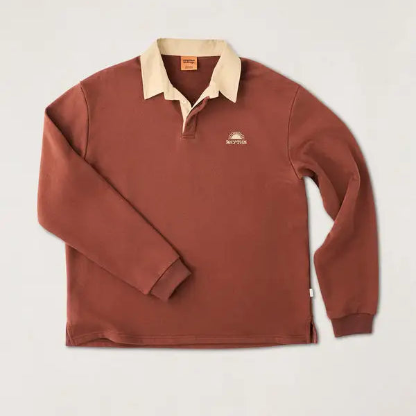 Rhythm Mens Shirt Heritage Bloom Rugby Polo