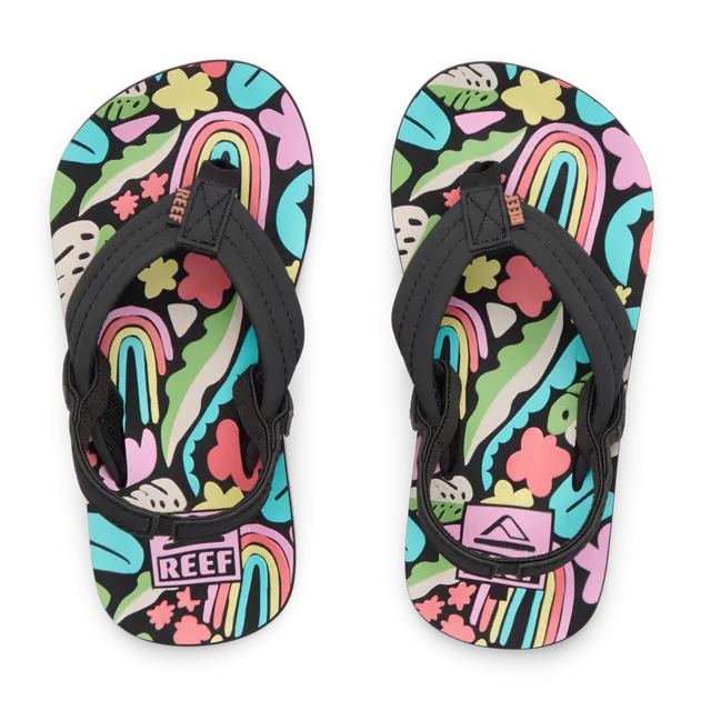 Reef Kids Sandals Little Ahi Tropical Rainbow