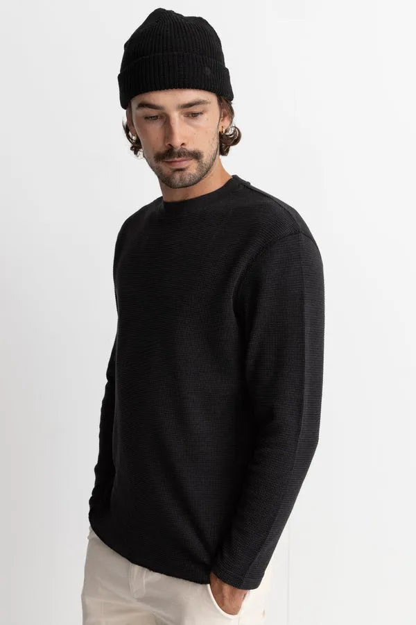 Rhythm Mens Shirt Classic Waffle Knit