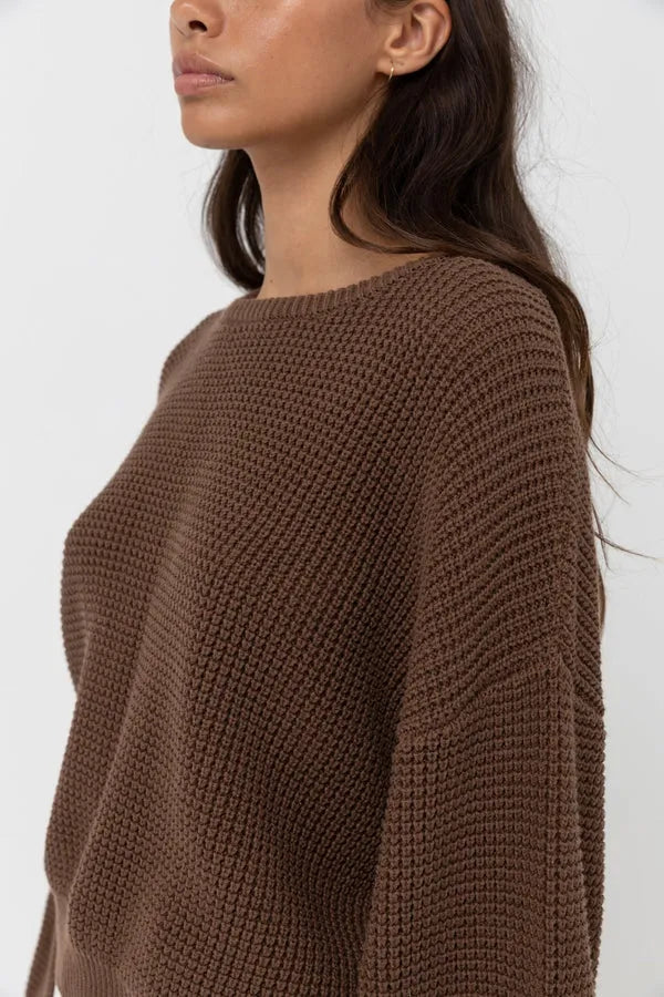 Rhythm Womens Sweater Classic Knit Jumper