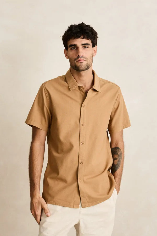 Rhythm Mens Woven Classic Linen
