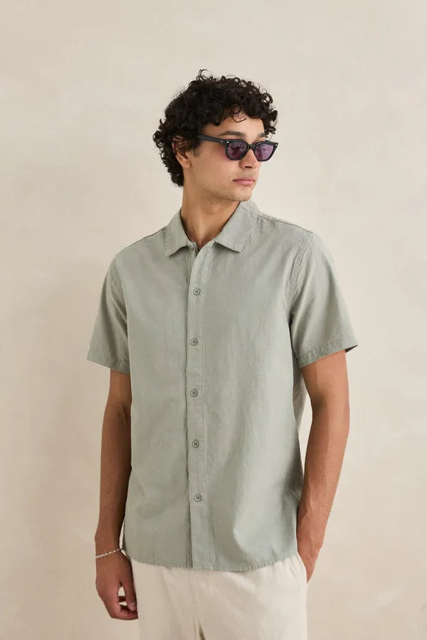 Rhythm Mens Woven Classic Linen